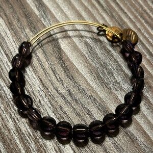 Alex and Ani purple bead bracelet